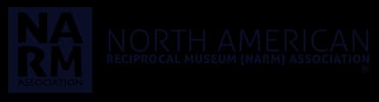 NARM (North American Reciprocal Museum Association) logo with text and blue square icon.