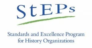 StEPs logo with tagline "Standards and Excellence Program for History Organizations.